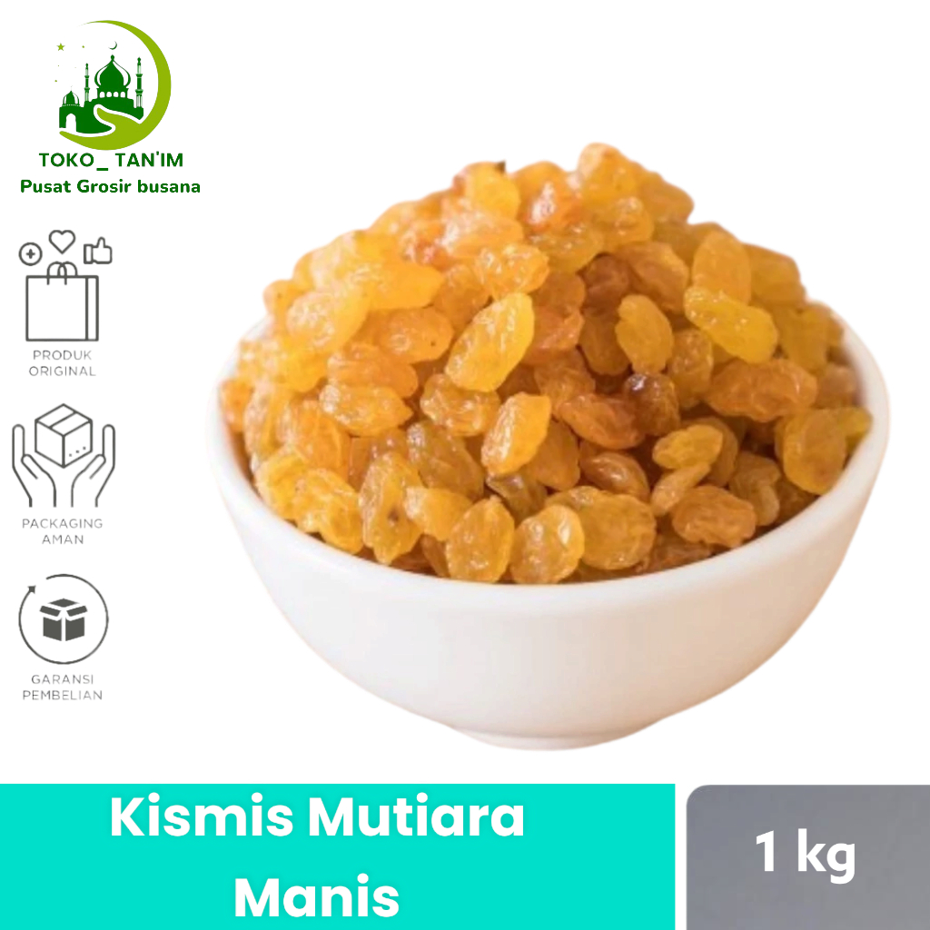 

Kismis Mutiara Manis 1 Kg Kismis Manis Sweet Raisin Oleh Oleh Haji Dan Umrah