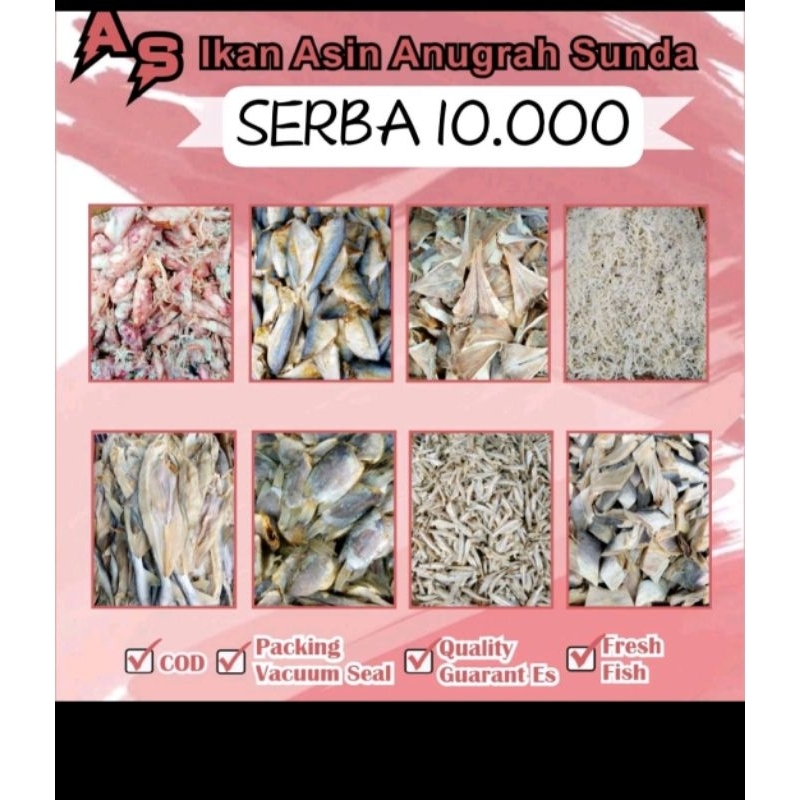 

Ikan Asin Serba 10 RB murah kualitas super Premium