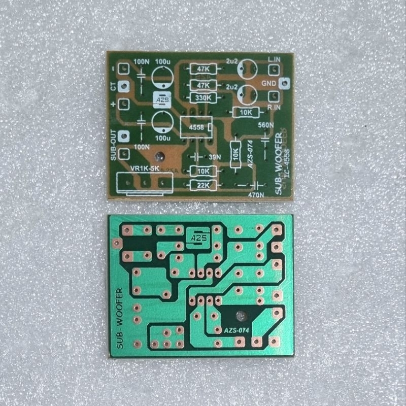 PCB Filter Subwoofer IC 4558 Subwoofer Filter Balap