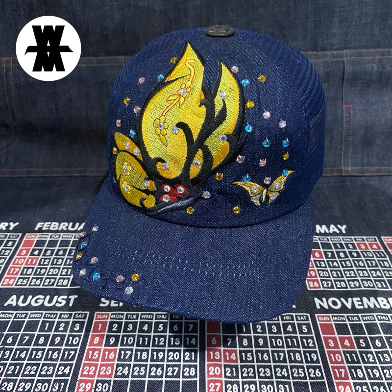 DETH by Don Ed Hardy Denim Trucker Hat