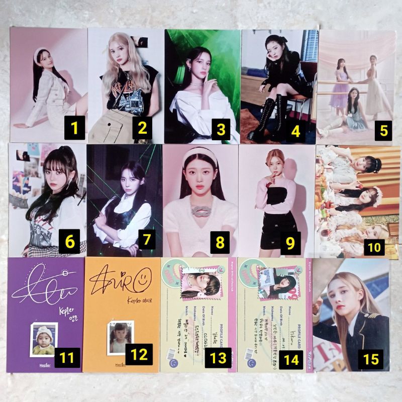 READY STOCK KEP1ER POSTCARD FIRST IMPACT BABY CARD BAHIYYIH HIYYIH MASHIRO XIAOTING DAYEON YESEO CHA