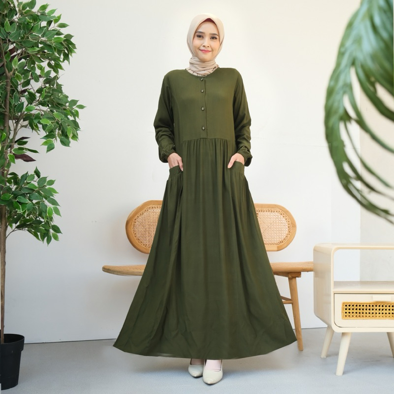 Dress Gamis Wanita Katun Uniqlo Premium | Guangzhou -6014