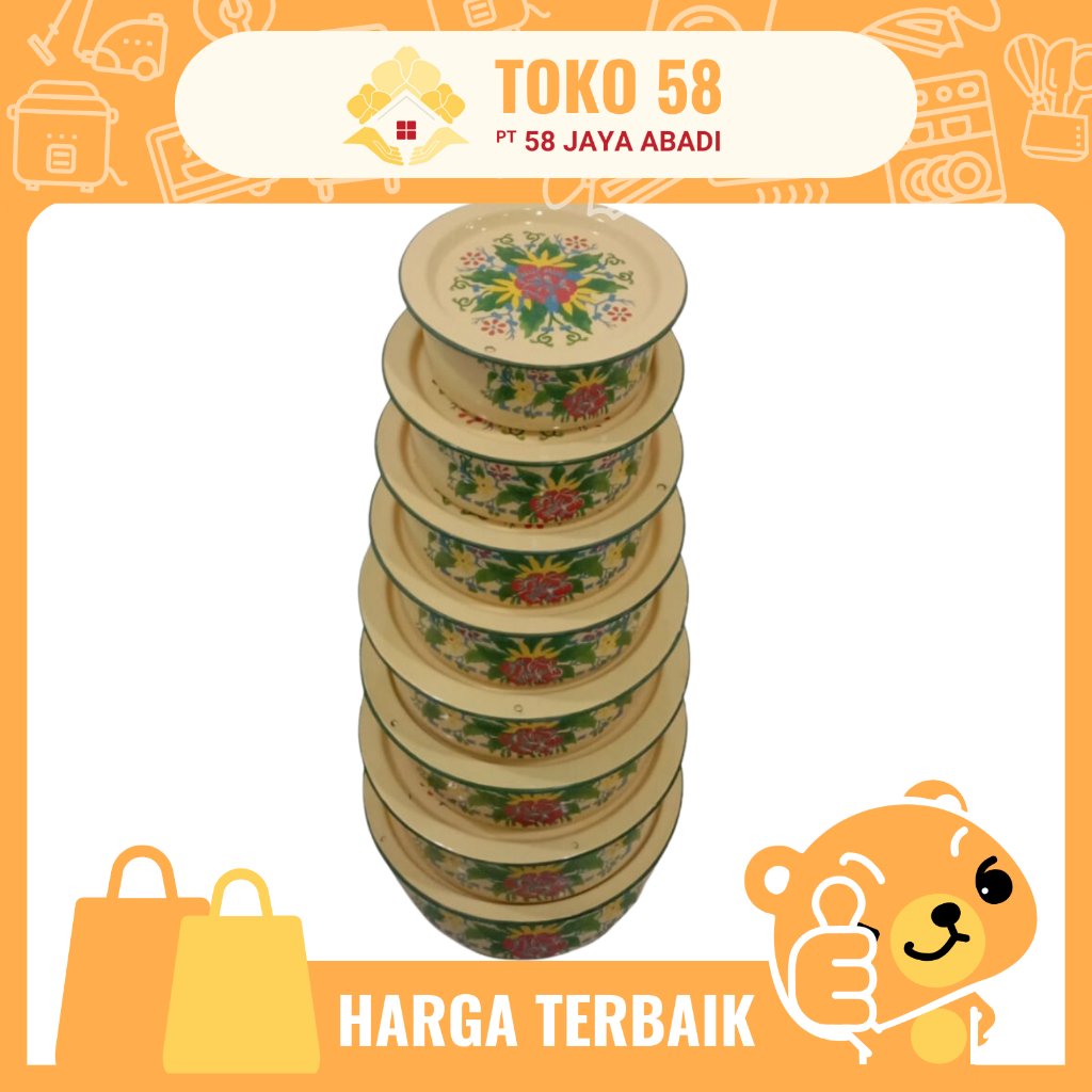 [COD] Panci Susun India / Malaysia 1 SET (8PCS / 8 Susun)