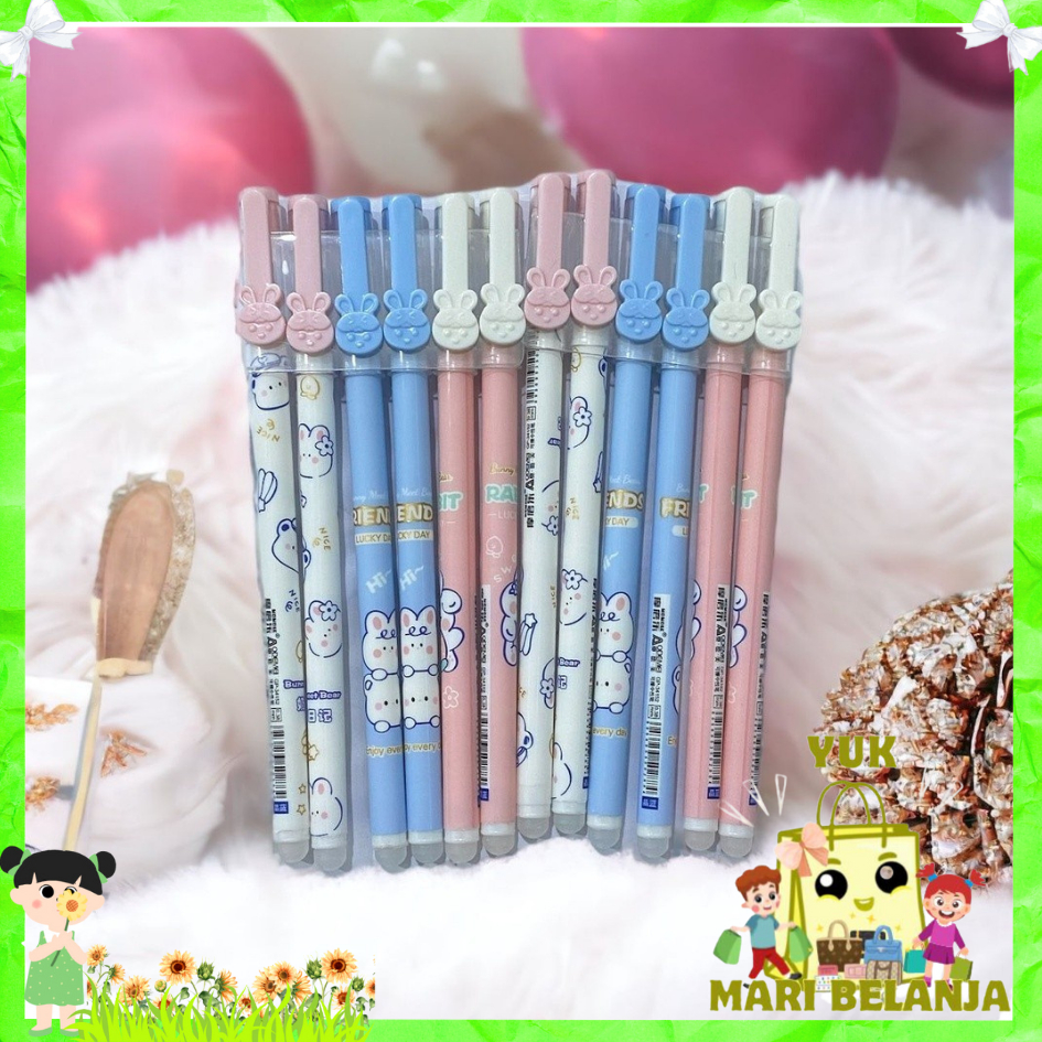 

YMB Pulpen Gel 0.5mm Erasable Gel Pen Bolpoin Tinta Gel Cair Bisa Di Hapus Pena Aesthetic Edition Karakter Kartun