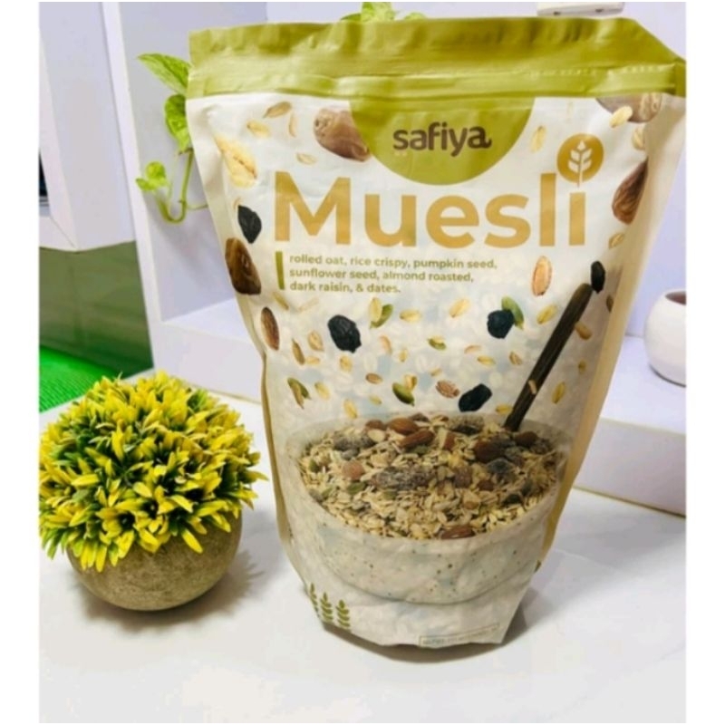 

MUESLI BY SAFIYA || SEREAL DIET SEHAT || KEMASAN 1KG