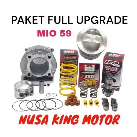 PAKET BORE UP 150 CC MIO 59 160 CC MIO SPORTY BLOK SEHER MIO 58.5 RAC NOKEN AS RACING PAKET KIRIAN M