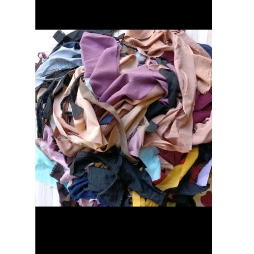 perca kain jersey sisa pabrik garmen 800/kg