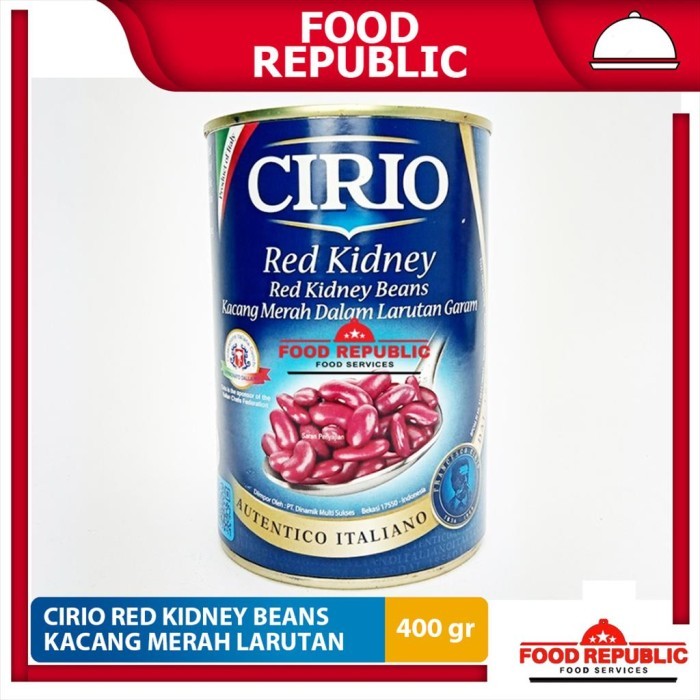 

CIRIO RED KIDNEY BEANS 400 GR KACANG MERAH DALAM LARUTAN GARAM KALENG