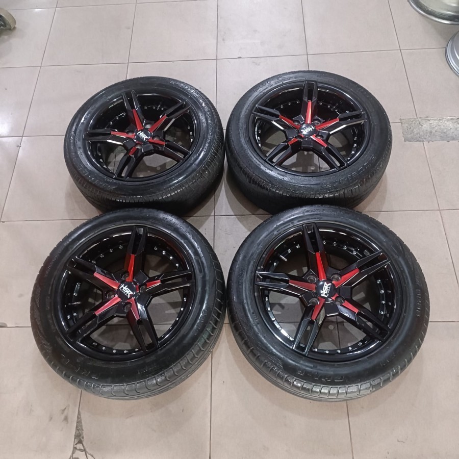Velg Mobil Bekas Ring 15 KEUNIKAI HSR R15 Lebar 6,5 Lubang Baut 4 ET40