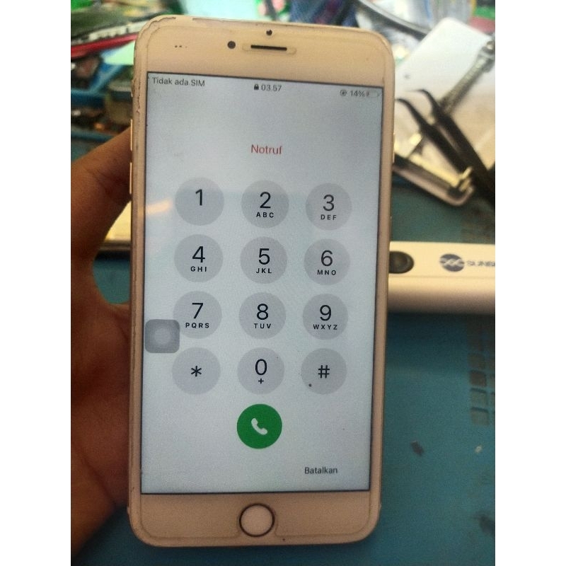 lcd iPhone 6s+ original copotan bahan tes