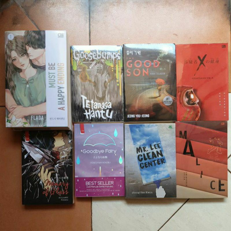 MUST BE A HAPPY ENDING , MEMORY OF GLASS GOOSEBUMP TETANGGA HANTU ,  KESETIAAN MR. X , MALICE , THE 