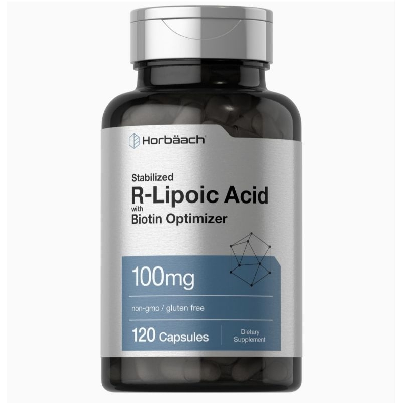 Horbaach R alpha lipoic acid 100 mg with biotin isi 120
