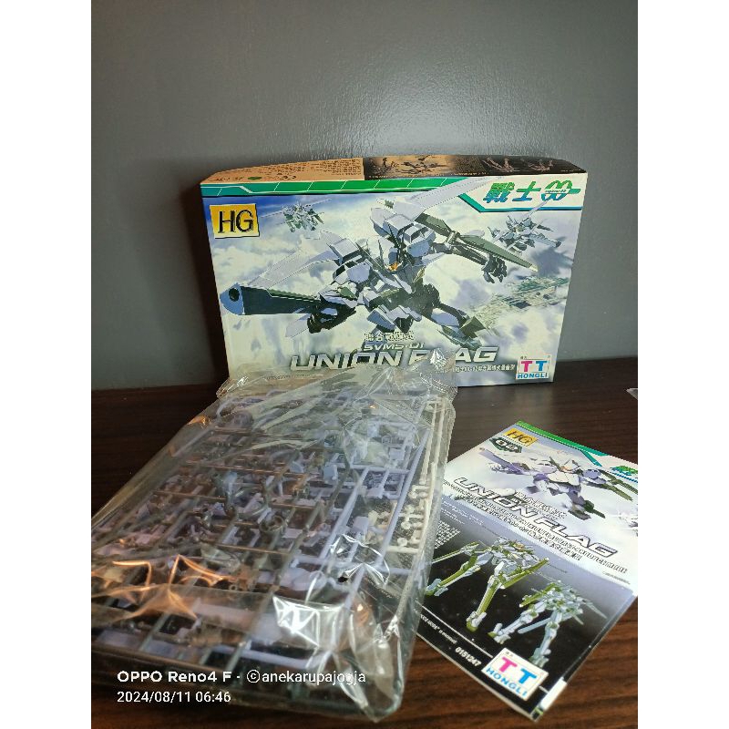 mainan robot rakit susun gundam graham's union flag custom