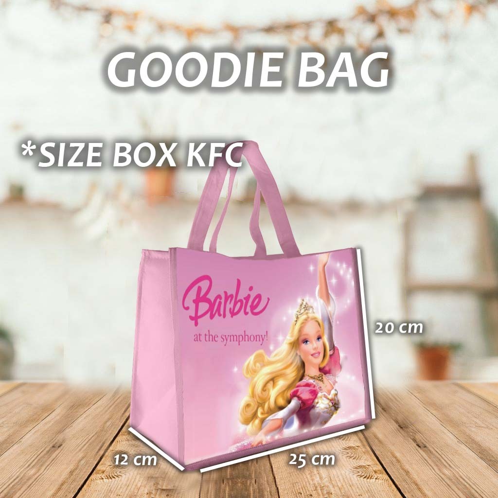 

Tas Ultah motif barbie Goodie Bag Souvenir Ulang Tahun Aqiqah Nama Foto Kartun Anak Lucu kode # 2