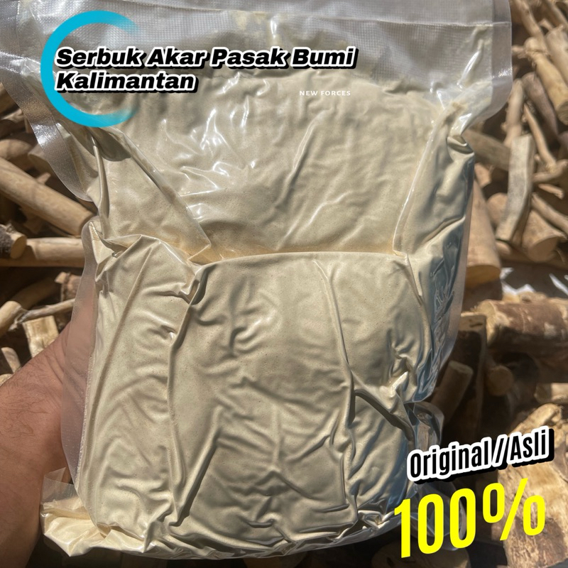 Asli Bubuk/Serbuk Akar Pasak Bumi Kalimantan. Bubuk Tongkat Ali 1 KG