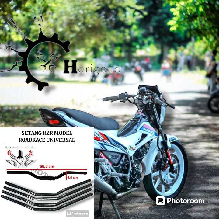 SETANG STANG STIR RZR MODEL ROADRACE NON RAISER PNP SUZUKI SATRIA FU SATRIA FUFI SATRIA F 150 DLL ST