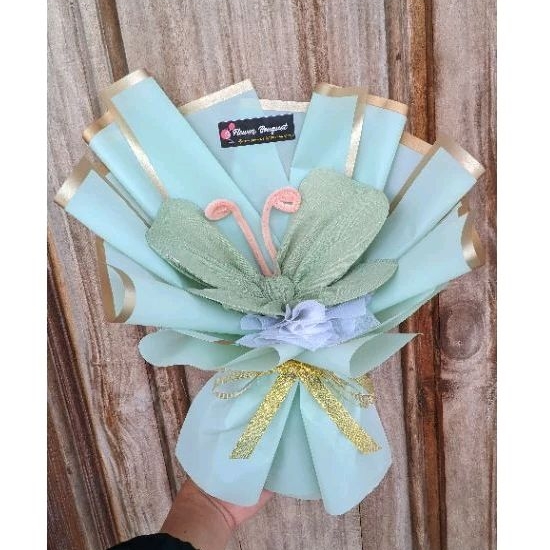 

buket hijab//buket hijab motif kupu kupu//buket hijab terbaru