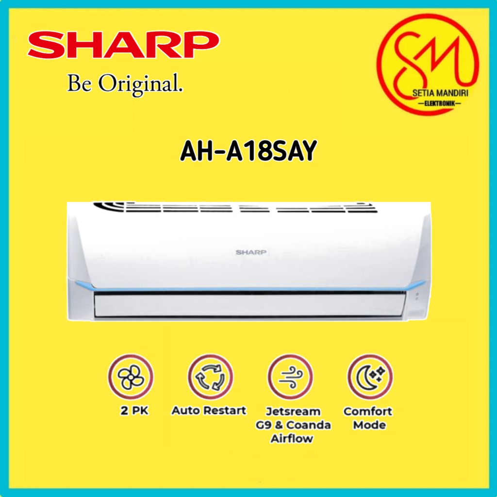 Sharp AH-A18SAY AC Split 2 PK Jetstream - Pendingin Ruangan Efisien