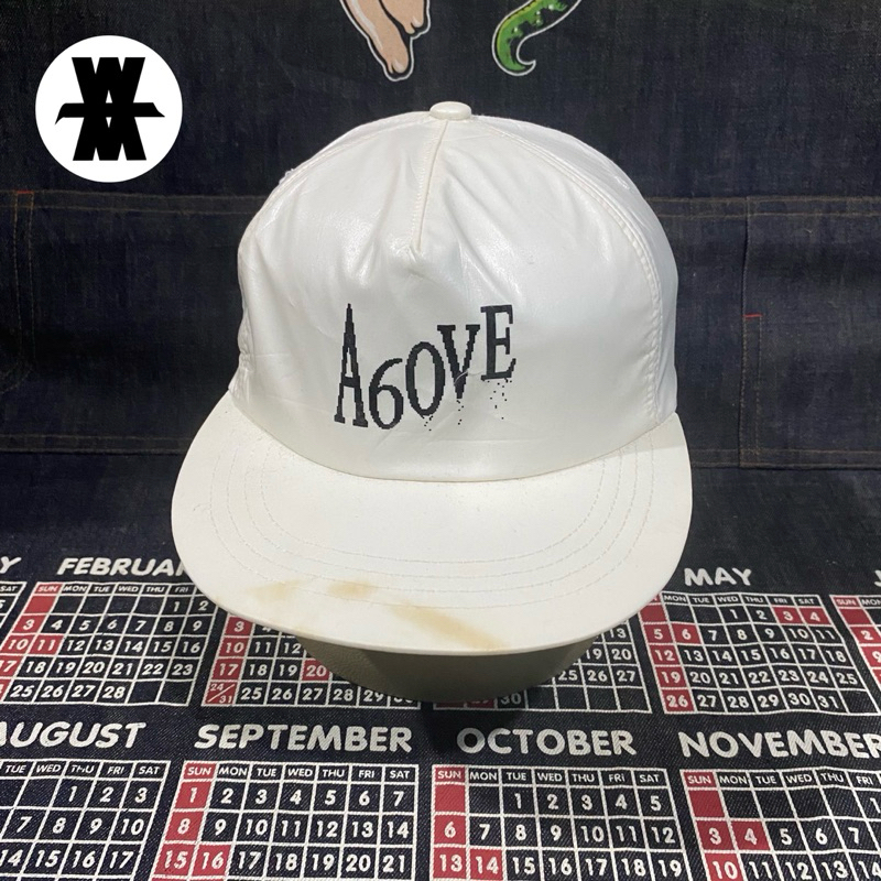 A6ove OG Logo Leather 5 Panel Cap