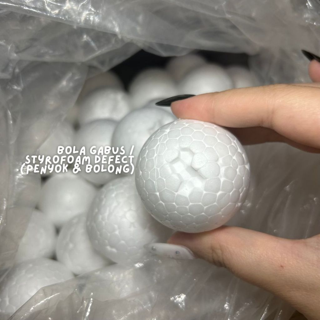 bola gabus / styrofoam 5 cm ( defect )