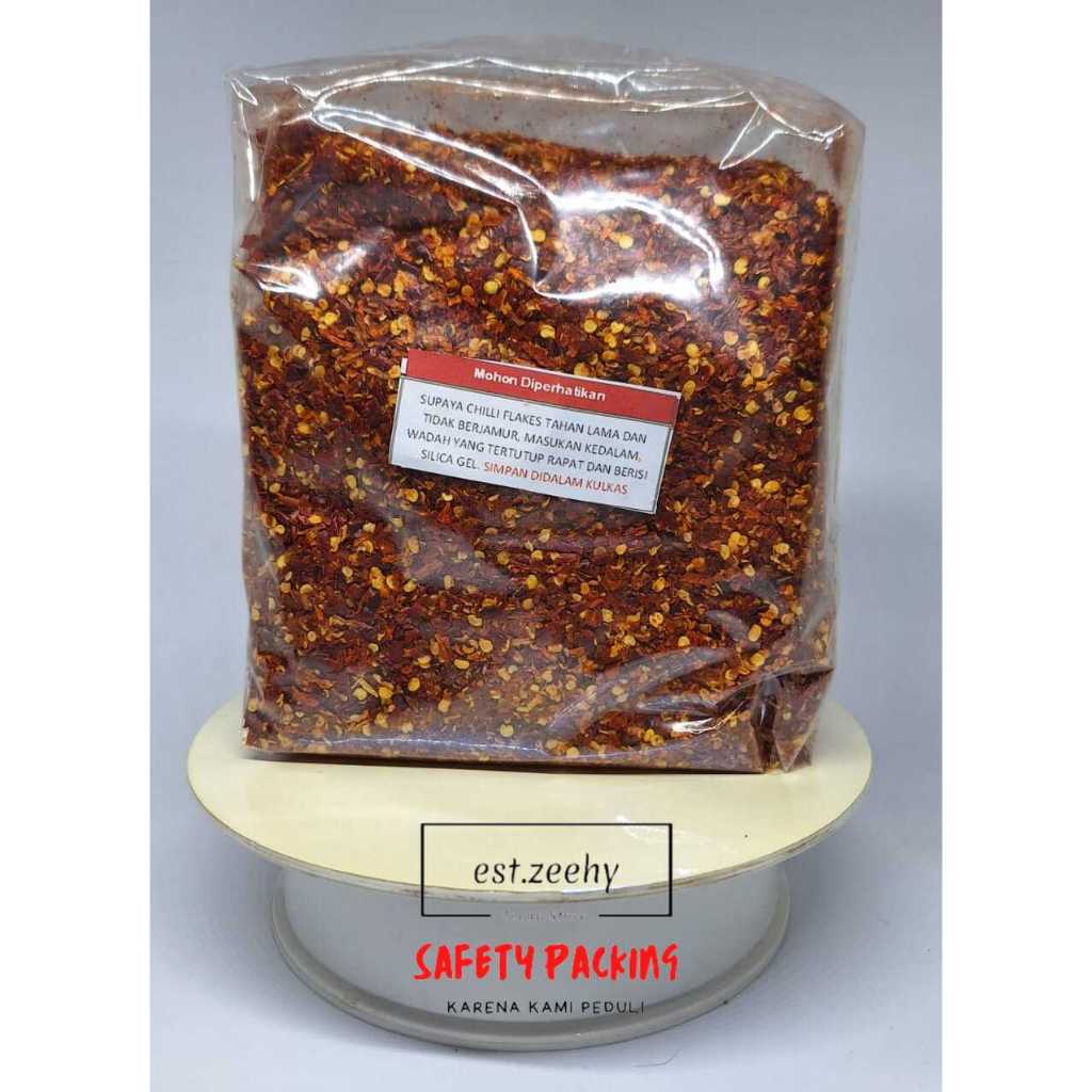 

RK60 (CHILLI FLAKES) CABE SERPIHAN SANGAT PEDAS KEMASAN 500 GR