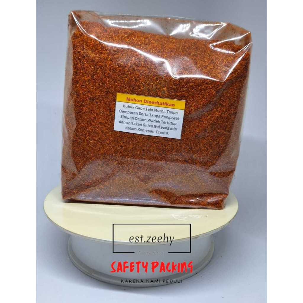 

Bubuk Cabe Teja/Japlak Murni kemasan 500 Gram