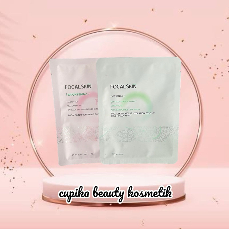 big sale - FOCALSKIN lasting hydration essense sheet mask - masker wajah tisu