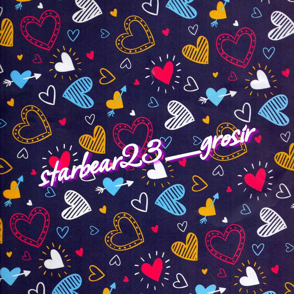 

Kertas kado Doff Black Doodle Heart Sansanwawa