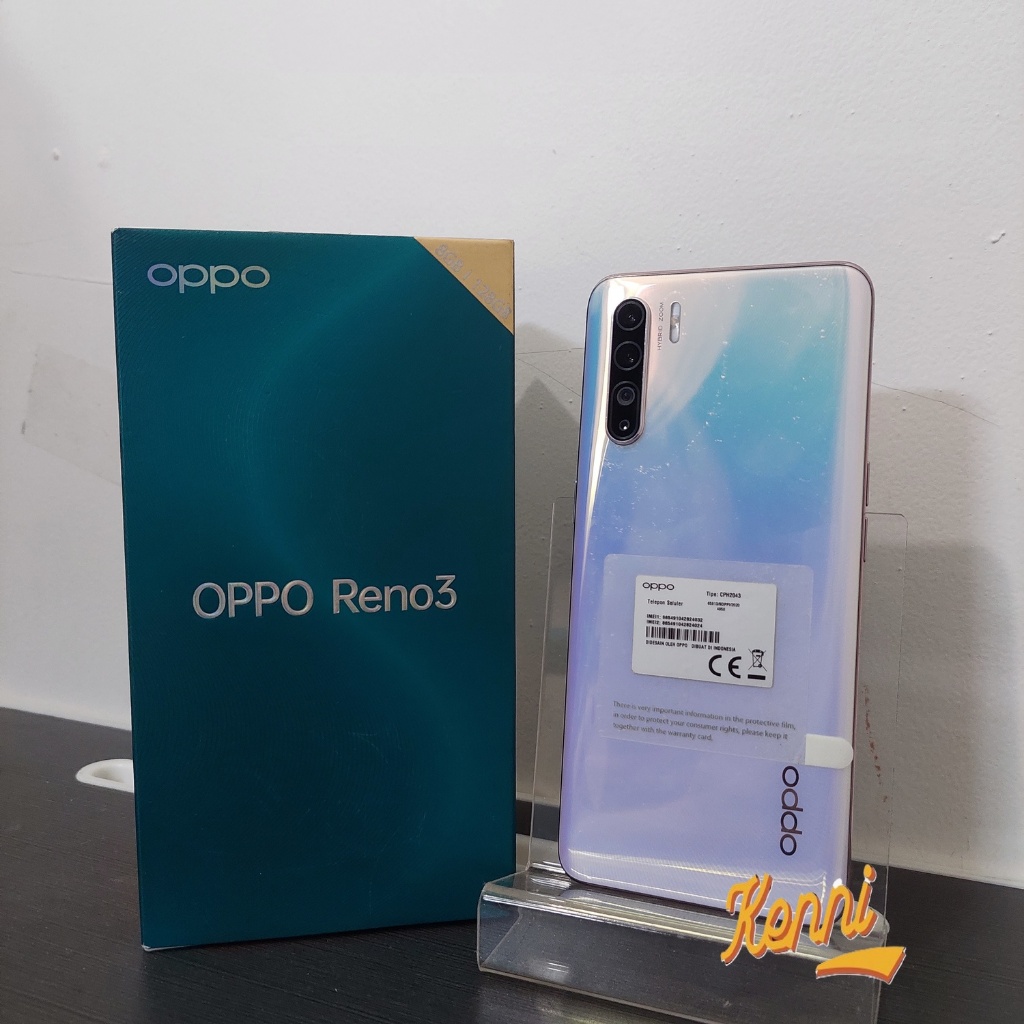 Oppo RENO 3 8/128 SECOND FULLSET ORIGINAL RESMI