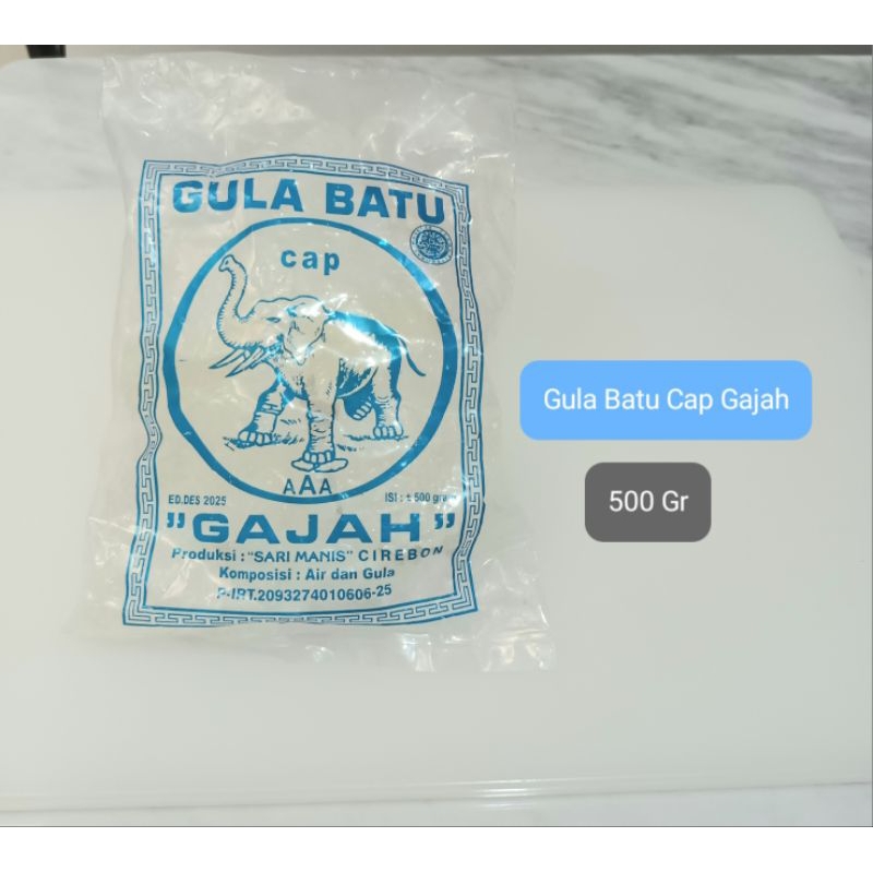 

Gula Batu Cap Gajah 500 Gr