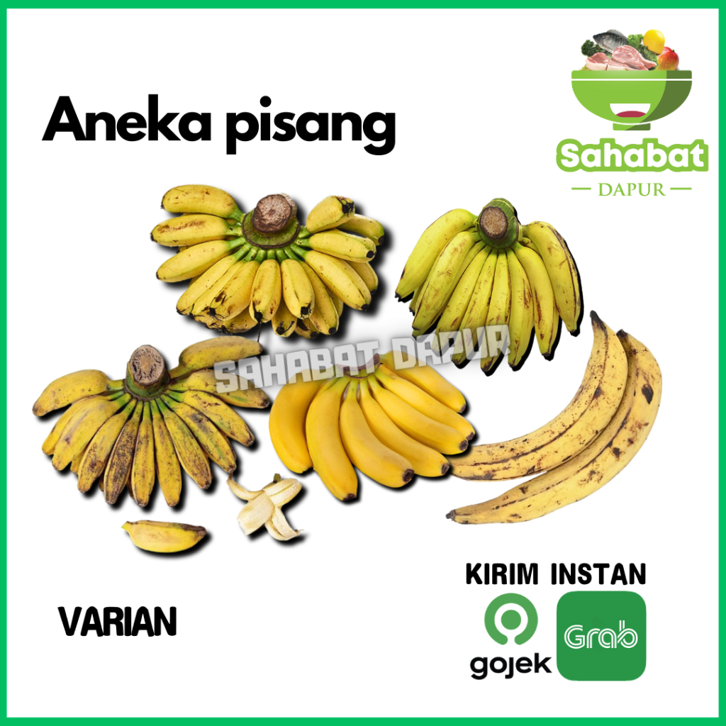 

Sahabatdapur Pisang Sunpride/Pisang Kepok/Pisang Uli/Pisang Tanduk/Pisang Ambon/PisangLampung 1sisir