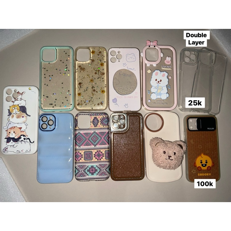 PRELOVED BEKAS CASE IP IPHONE 11 PRO DOUBLE LAYER SHOOKY BT21