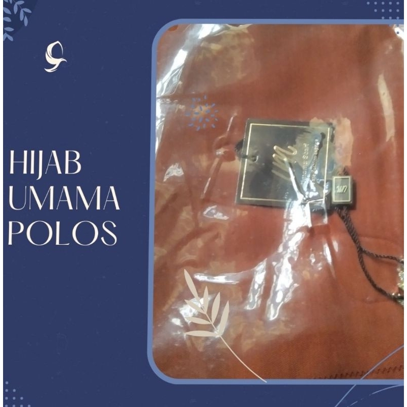 Hijab Umama Polos Voal Thorsa/ Logo UM Kristal/ Hijab segi empat Umama/ Umama Scarf/ Segi Empat Polo