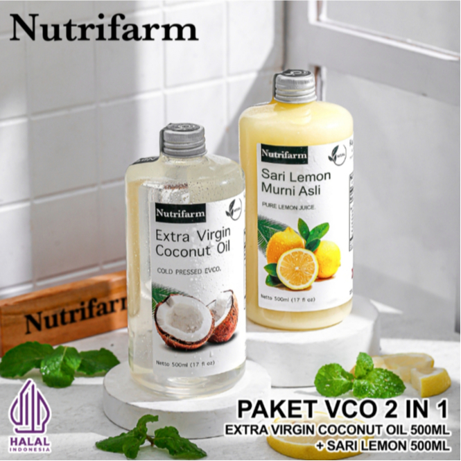 

PAKET DIET EXTRA VIRGIN COCONUT OIL DAN SARI LEMON/ EXTRA VIRGIN COCONUT OIL 100 % ASLI MURNI ORGANIK PREMIUM QUALITY VCO / MINYAK KELAPA DAN SARI LEMON ORIGINAL NUTRIFARM/NUTRIFARM SARI LEMON MURNI TANPA CAMPURAN