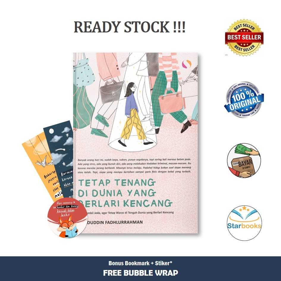 Syalmahat - Buku Tetap Tenang Di Dunia Yang Berlari Kencang (Motivasi)