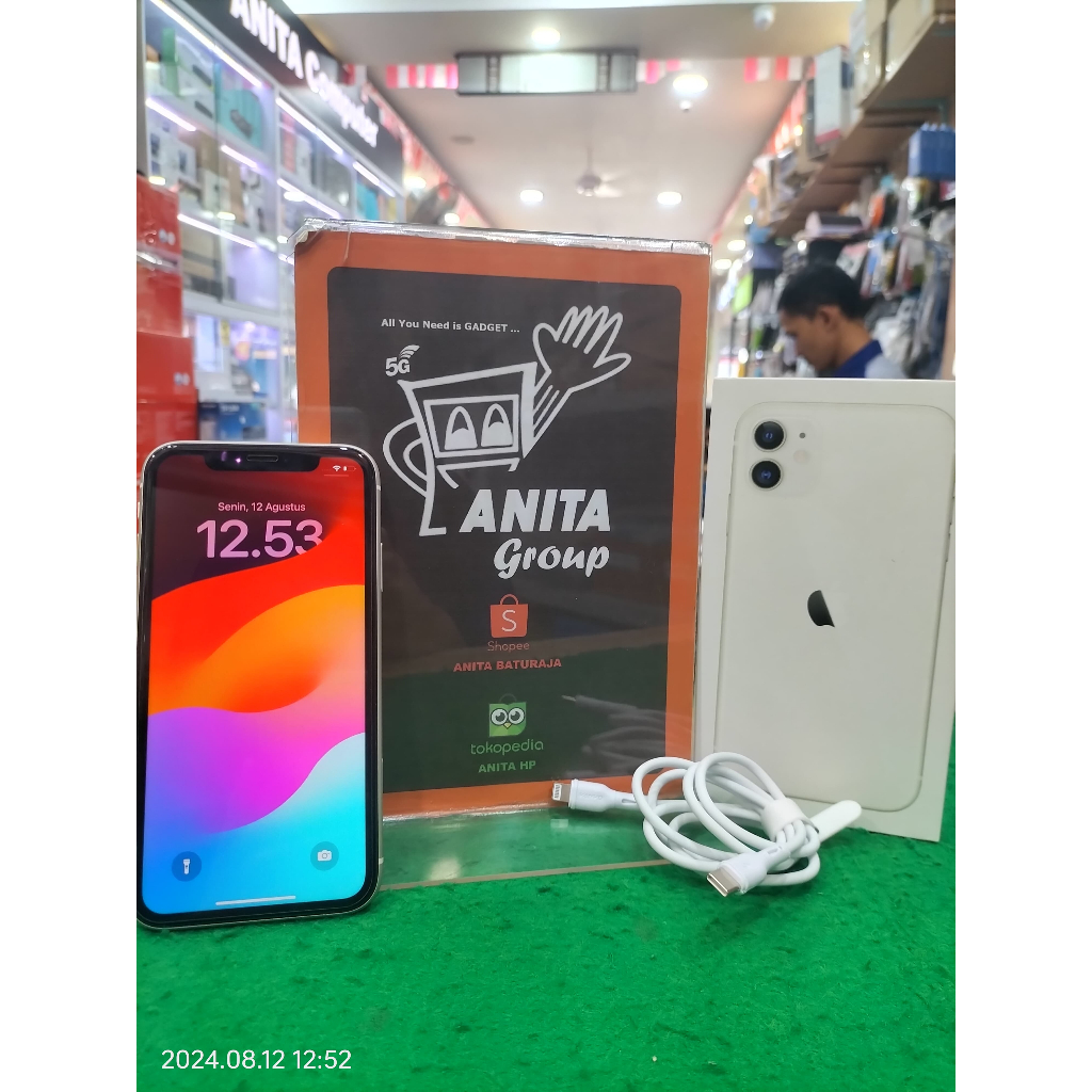 SECOND IPHONE 11 64GB (WHITE) FULLSET