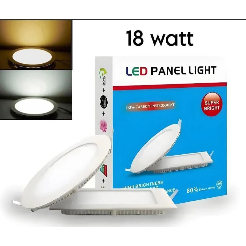 LAMPU DOWNLIGHT LED PANEL 18 WATT BULAT PLAFON