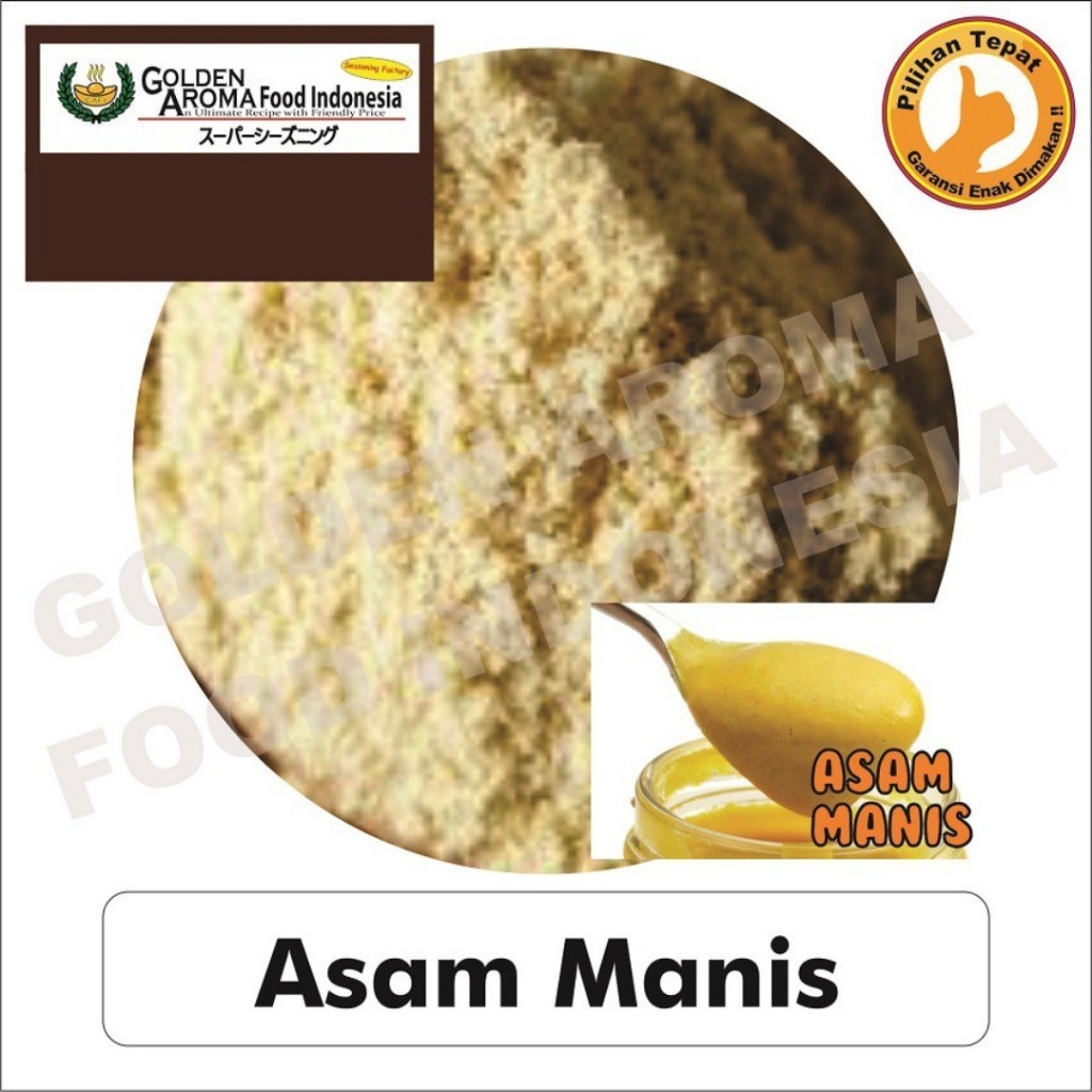 

Bumbu Tabur bubuk Rasa ASAM MANIS NON MSG Surabaya Halal Enak murah 100Gr