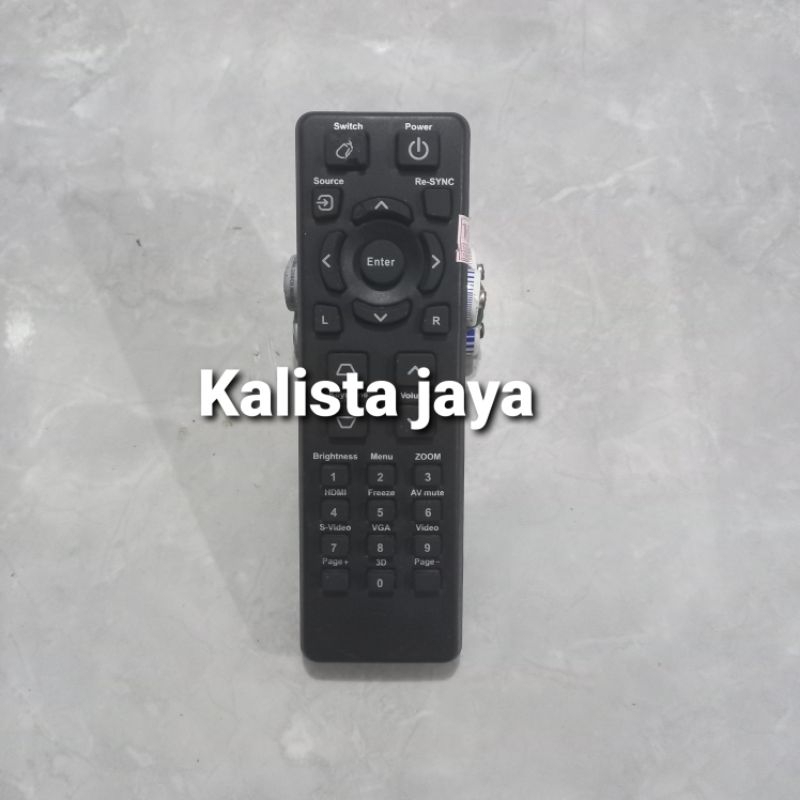 REMOTE REMOT PROYEKTOR PROJECTOR INFOCUS OPTOMA 3D ORIGINAL ASLI