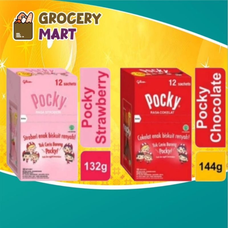 

(1 BOX) POCKY Biskuit Renyah Stik Isi 12pcs