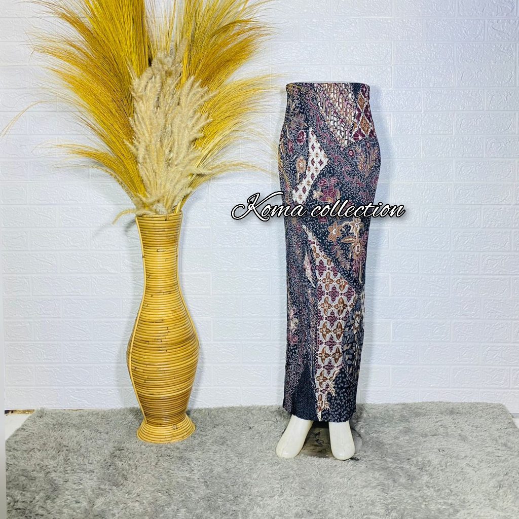 REAL PICT ROK PLISKET BATIK SR MAROON  / ROK PLISKET / BAWAHAN KEBAYA / ROK KEBAYA / ROK WISUDA / RA