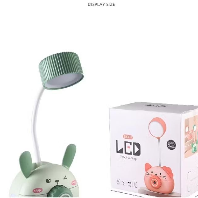 

Lampu Meja Belajar LED + Rautan Pensil / Serutan Karakter Lucu XJD-3