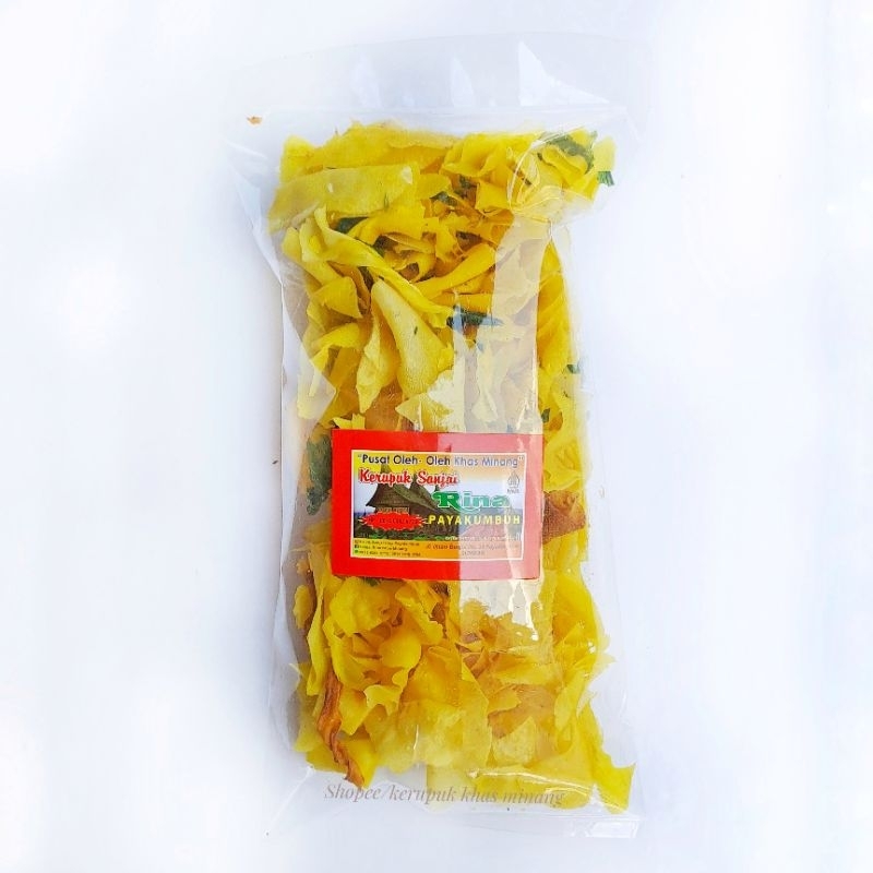 

Keripik Sanjai Kuning Keriting Nan Gurih dan Renyah