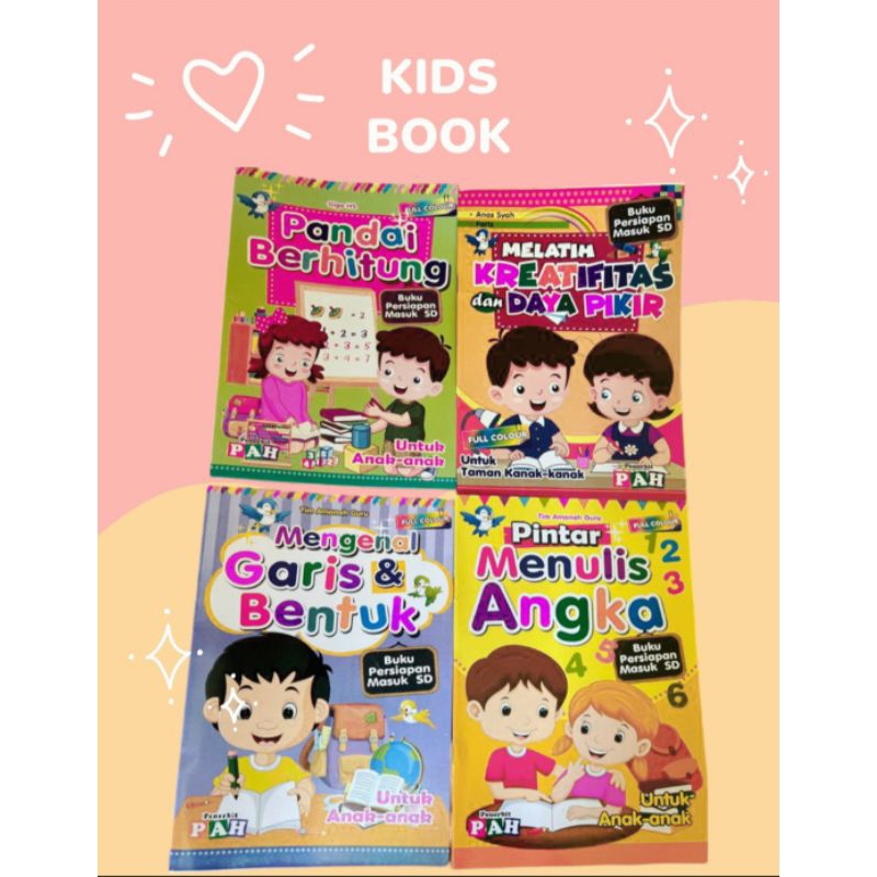 

BUKU BELAJAR ANAK PANDAI BERHITUNG - KREATIFITAS ANAK - MENULIS ANGKA - GARIS DAN BENTUK