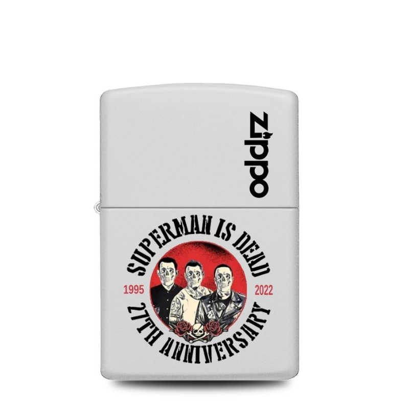 ZIPPO SUPERMAN IS DEAD 27TH ANNIVERSARY PUTIH