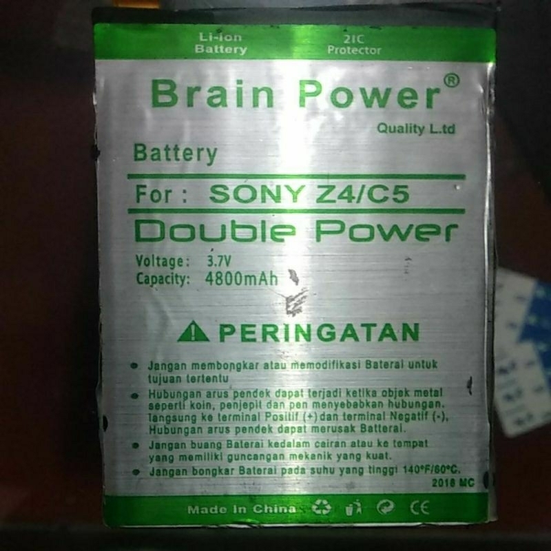 BATRAI BEKAS DOUBLE POWER SONY Z4/C5