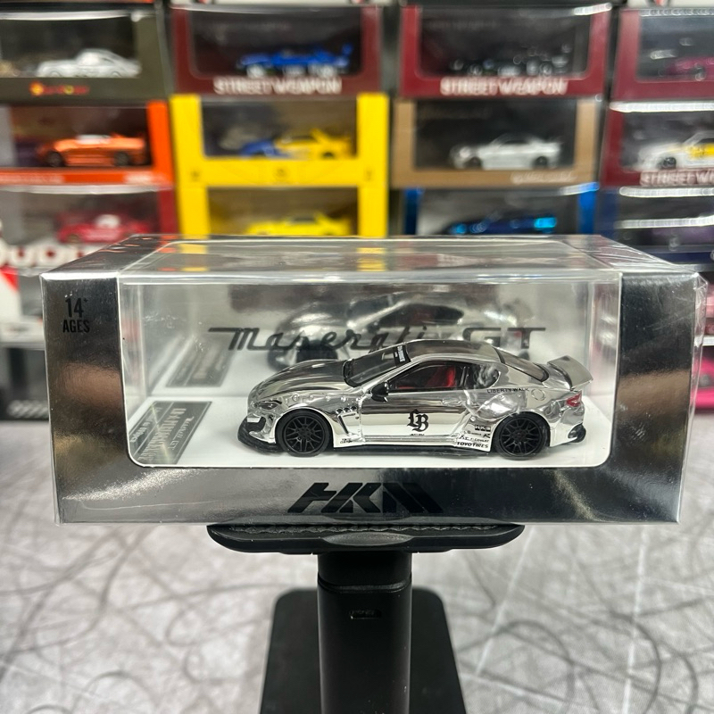 HKM Maserati GT LBWK Silver Chrome Liberty Walk