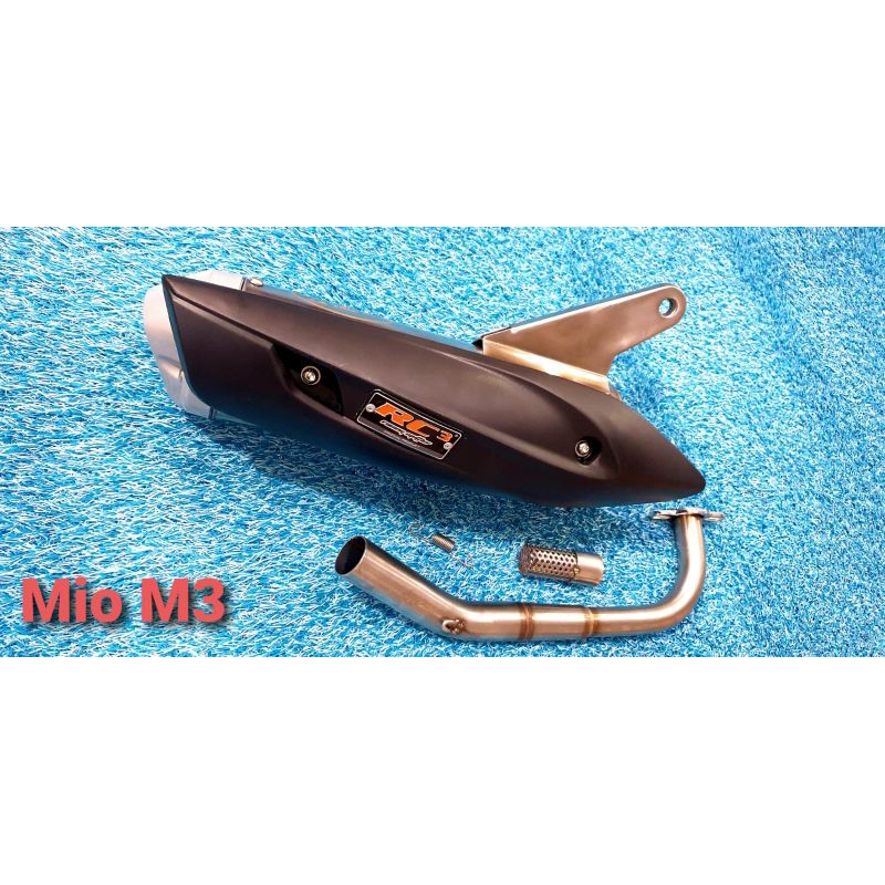 Knalpot RC3 Starbok Standar Racing Mio Fi M3 Tipe Pro SS Full Stainless + End cap DB Killer dan cove