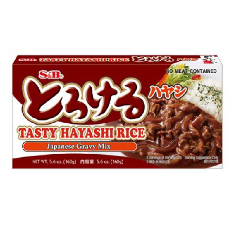 

S&B Torokeru Tasty Hayashi Rice Sauce Mix 160g Japanese Gravy Mix (No Meat Contained)