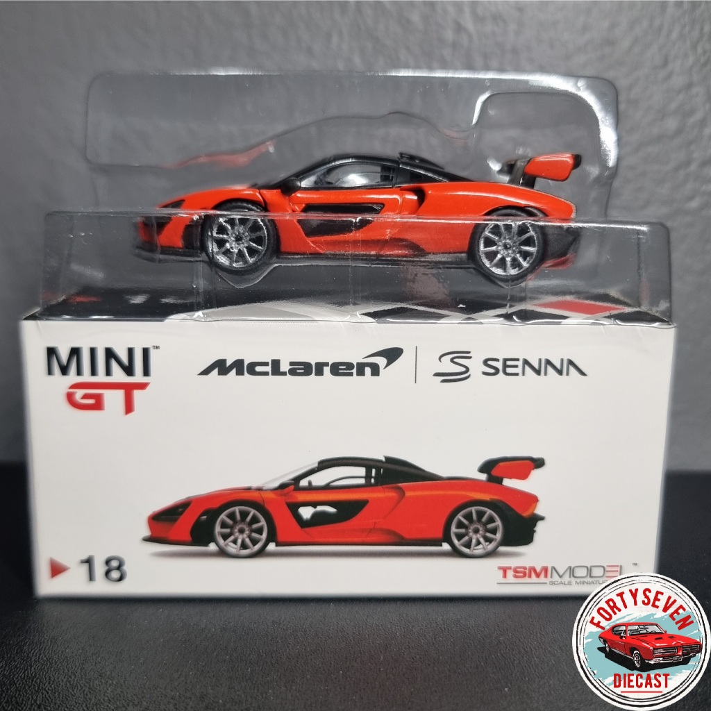 Mini GT 18 mgt minigt McLaren Senna Mira Orange Unsealed oren open segel loose